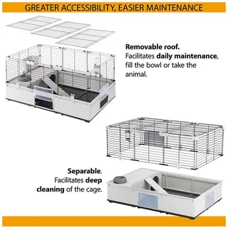 Cage Modulaire 4 étages Pour Lapin Et Cochon D´inde 179x72x56 Cm de Ferplast – photo produit 6 sur 6