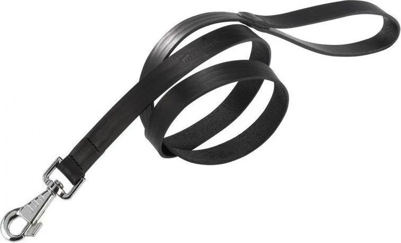 Natural Hondenriem / Hondenlijn - Leder - Breedte 15 mm - Lengte 180 cm by Ferplast in Black – product photo