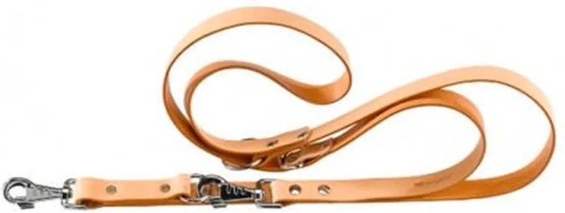 Natural Verstelbare Hondenriem - Leder - Beige - M - Breedte 18 mm - Lengte 200 cm by Ferplast in Natural – product photo