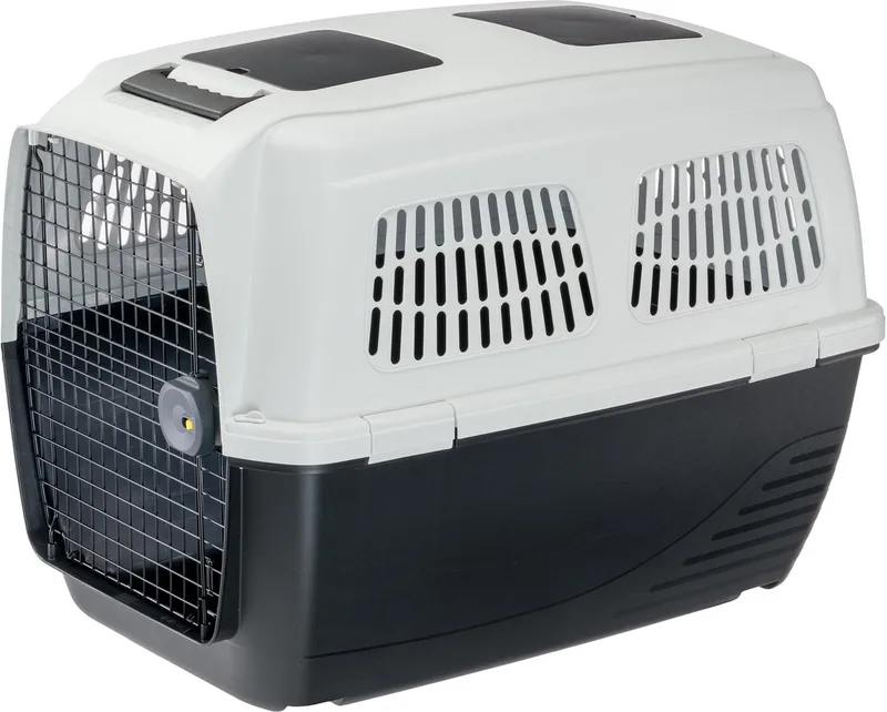 Transportbox - IATA-Goedgekeurde Reisbox Voor Grote Honden Tot 45 kg - 93 x 65 x h 68 cm by Ferplast in Grey – product photo