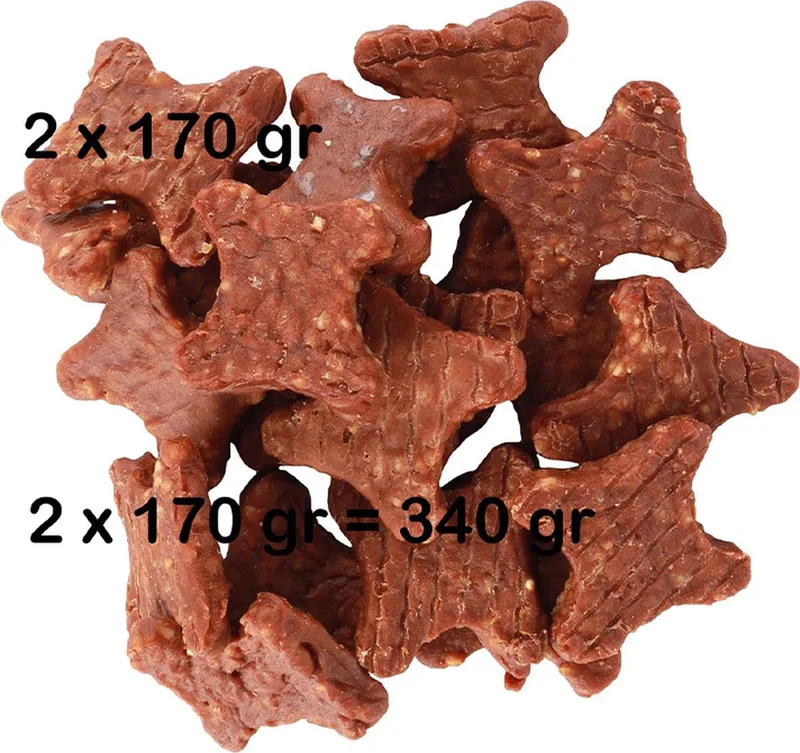 ** 2 X ** flamingo hapki - hondensnacks - LAM EN RIJST bone/nuggets 170 gr - glutenvrij - geen toegevoegde suikers - lekker en gezond 170 gr x 2 = 340 gr by Flamingo – product photo