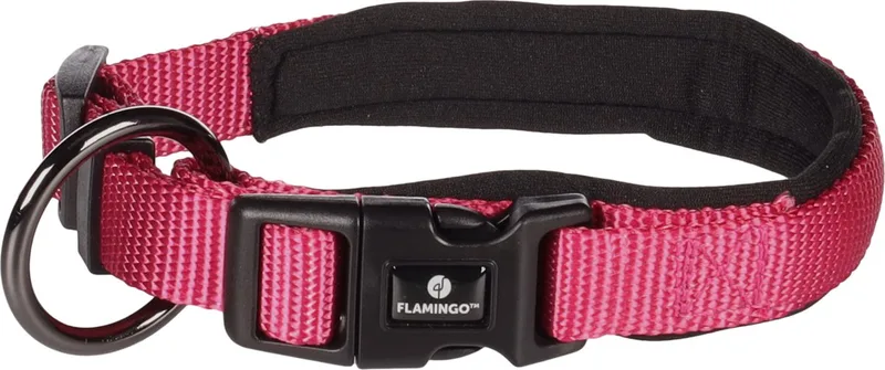 Abbi - Halsband Honden - Halsband Abbi Kersenrood Xxs 30-35cm 15mm - 1st - 190627 - 1st by Flamingo in Red – product photo