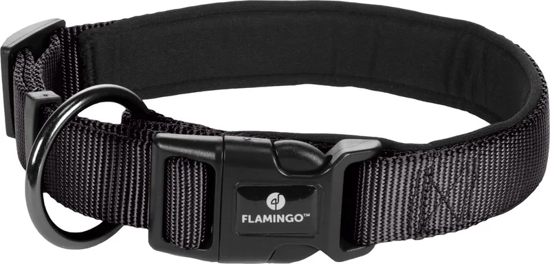 Abbi - Halsband Honden - Halsband Abbi M 45-50cm 25mm - 1st - 132906 - 1st von Flamingo in Schwarz – Produktfoto