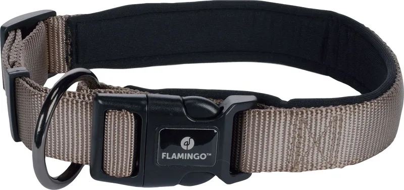 Abbi - Halsband Honden - Halsband Abbi M 45-50cm 25mm - 1st - 133219 - 1st by Flamingo in Taupe – product photo