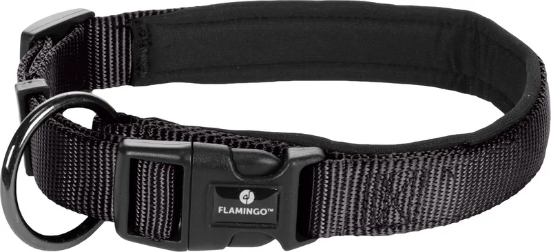 Abbi - Halsband Honden - Halsband Abbi S 40-45cm 20mm - 1st - 132909 - 1st by Flamingo in Black – product photo