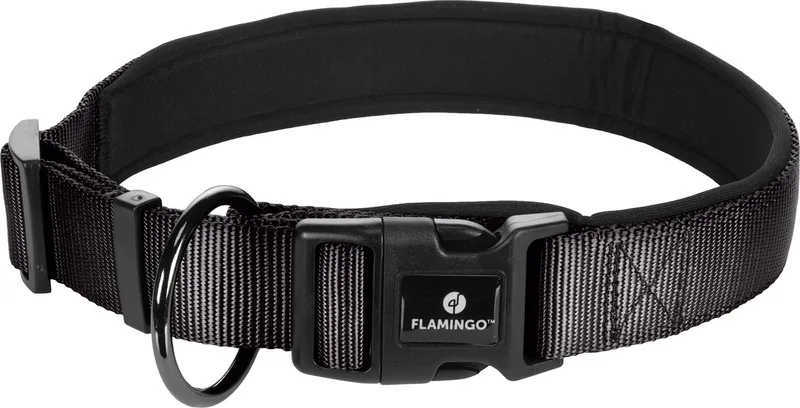 Abbi - Halsband Honden - Halsband Abbi Xxl 60-65cm 32mm - 1st - 132897 - 1st de Flamingo en Noir – photo produit
