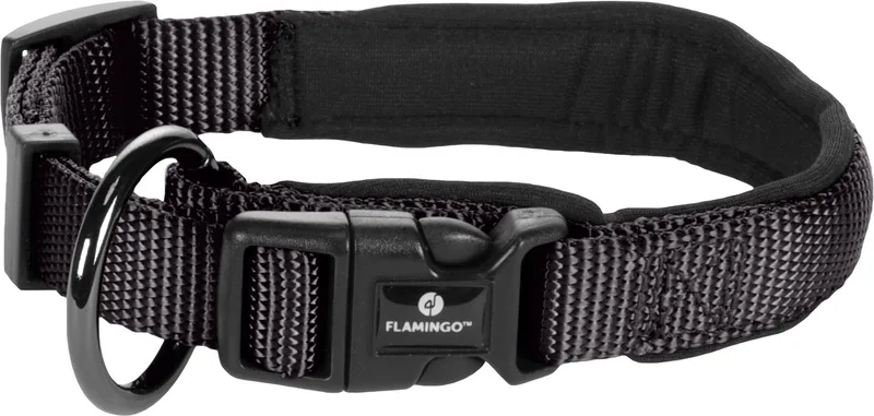 Abbi - Halsband Honden - Halsband Abbi Xxs 30-35cm 15mm - 1st - 132915 - 1st by Flamingo in Black – product photo