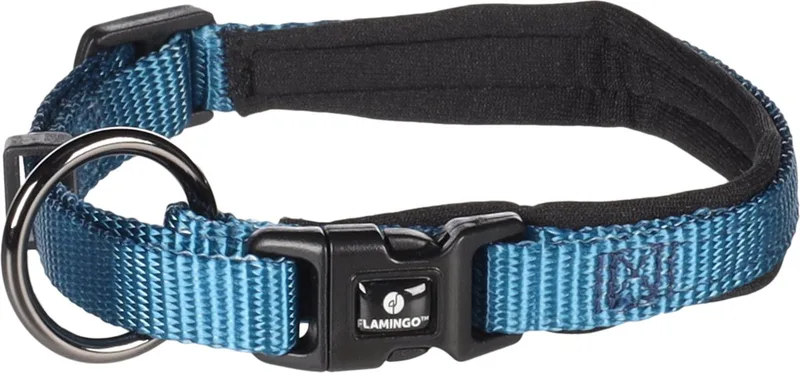 Abbi - Halsband Honden - Halsband Abbi Xxxs 25-30cm 10mm - 1st - 190716 - 1st de Flamingo en Bleu – photo produit