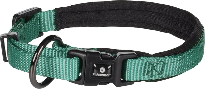 Abbi - Halsband Honden - Halsband Abbi Xxxs 25-30cm 10mm - 1st - 190638 - 1st von Flamingo in Grün – Produktfoto