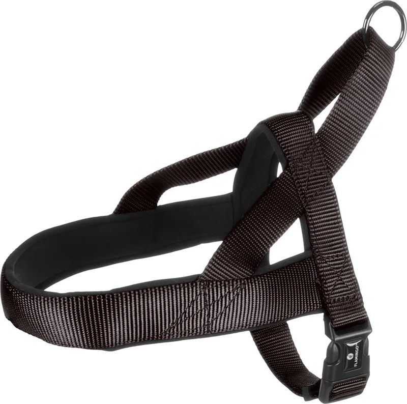 Abbi Noors - Harnas Honden - Noors Harnas Abbi S 40-50cm 20mm - 1st - 132858 - 1st by Flamingo in Black – product photo