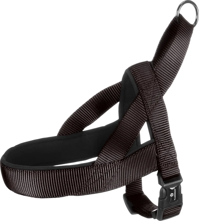 Abbi Noors - Harnas Honden - Noors Harnas Abbi Xs 35-42cm 20mm - 1st - 132860 - 1st de Flamingo en Noir – photo produit
