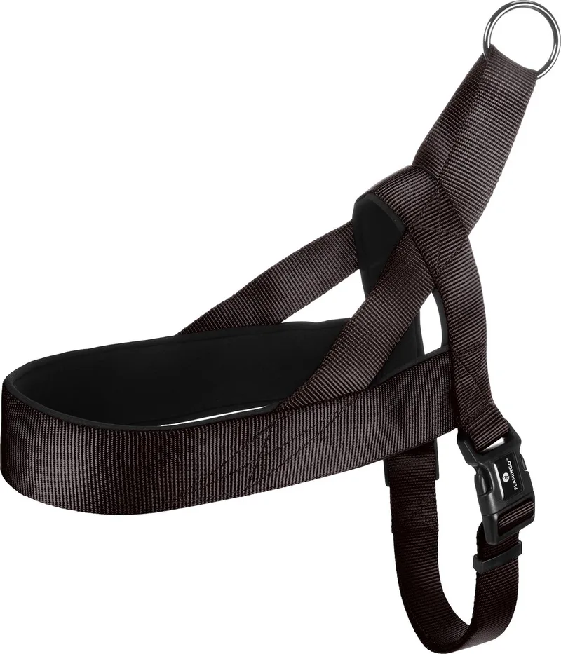Abbi Noors - Harnas Honden - Noors Harnas Abbi Xxl 75-100cm 32mm - 1st - 132878 - 1st de Flamingo en Noir – photo produit