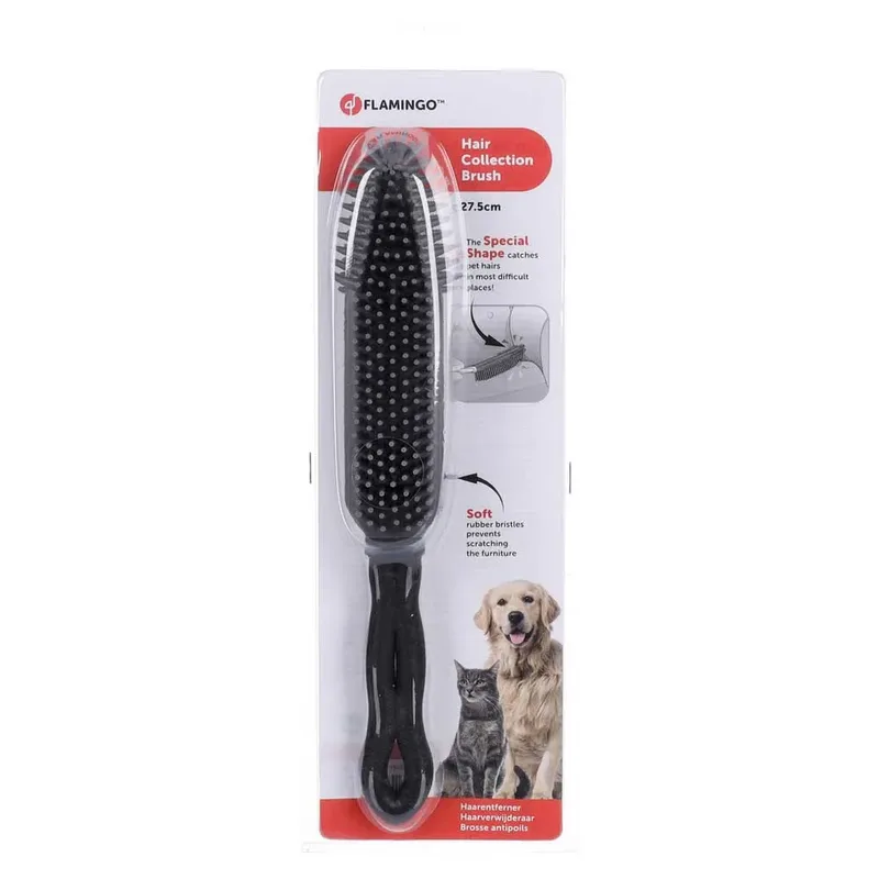 Afra - Borstel;haarverwijderaar Honden;katten - Haarverwijderaar Borstel Afra Zwart/grijs 27,5x5x3,5cm - 1st - 131584 - 1st by Flamingo in Black – product photo 2 of 3