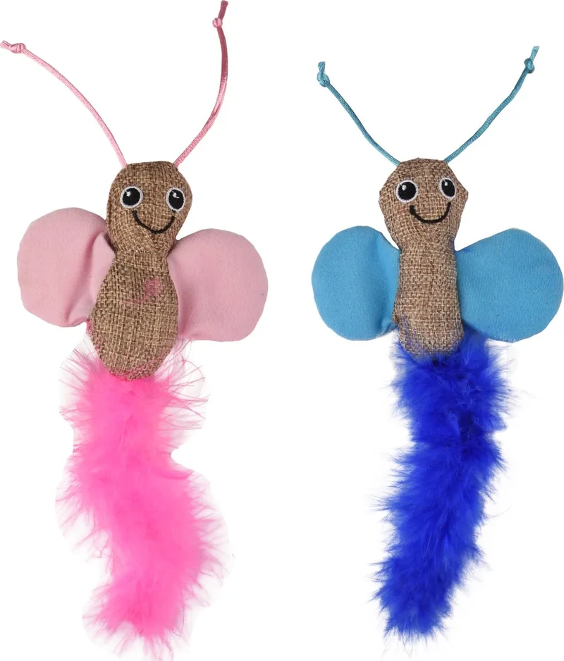 Afra - Speelgoed Katten - Ps Vlinder Afra 27cm Assortiment - 1st - 128935 - 1st de Flamingo en Multicolore – photo produit