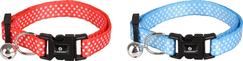 Aiwa - Halsband Katten - Kittenhalsband Aiwa 15-25cm 10mm Assortiment - 1st - 128088 - 1st de Flamingo en Multicolore – photo produit 1 sur 4