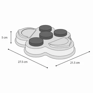 Albert 2 - Speelgoed Honden - Hs Albert Brain Train 2 Kleppen 27,5x21,5x5cm - 1st - 126952 - 1st by Flamingo in Grey – product photo 5 of 5
