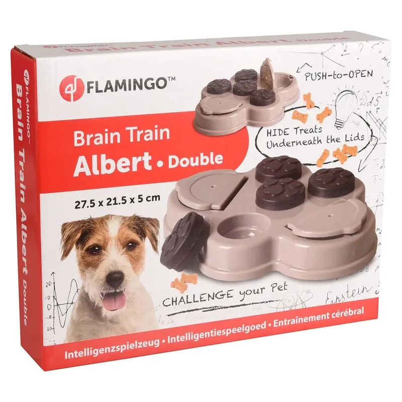 Albert 2 - Speelgoed Honden - Hs Albert Brain Train 2 Kleppen 27,5x21,5x5cm - 1st - 126952 - 1st by Flamingo in Grey – product photo 4 of 5