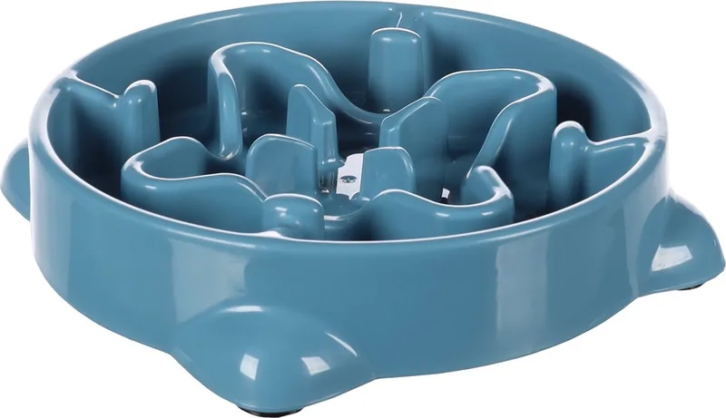 Anti schrokbak hond – slow feeder – voerbak hond – Ø21,5 cm – 800ml – Flamingo voerbak Beno – petrol – rond de Flamingo en Bleu – photo produit 1 sur 3