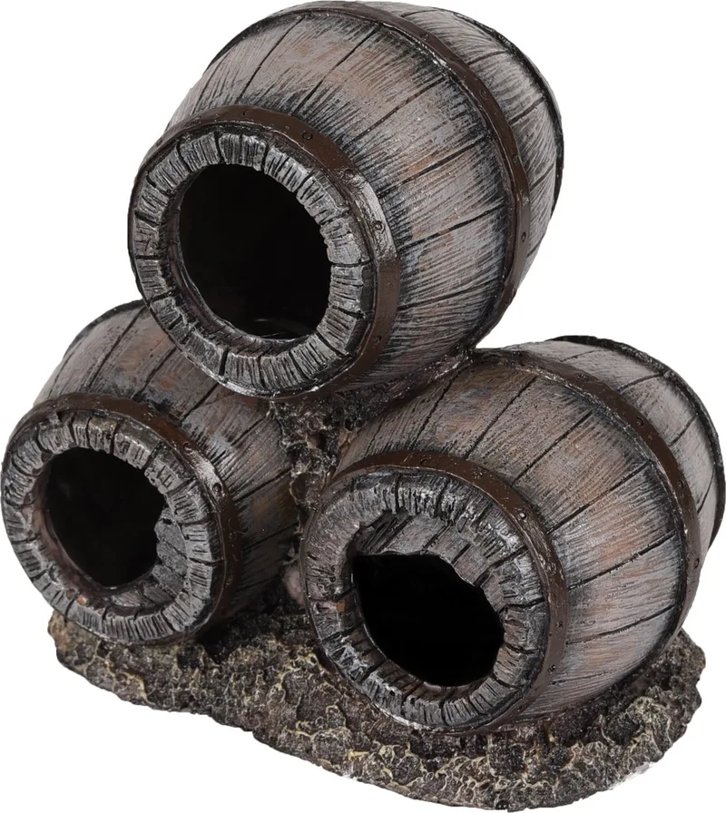 Aquarium accessoire Barrie Tonnen - 12 x 8 x 12 cm by Flamingo in Grey – product photo
