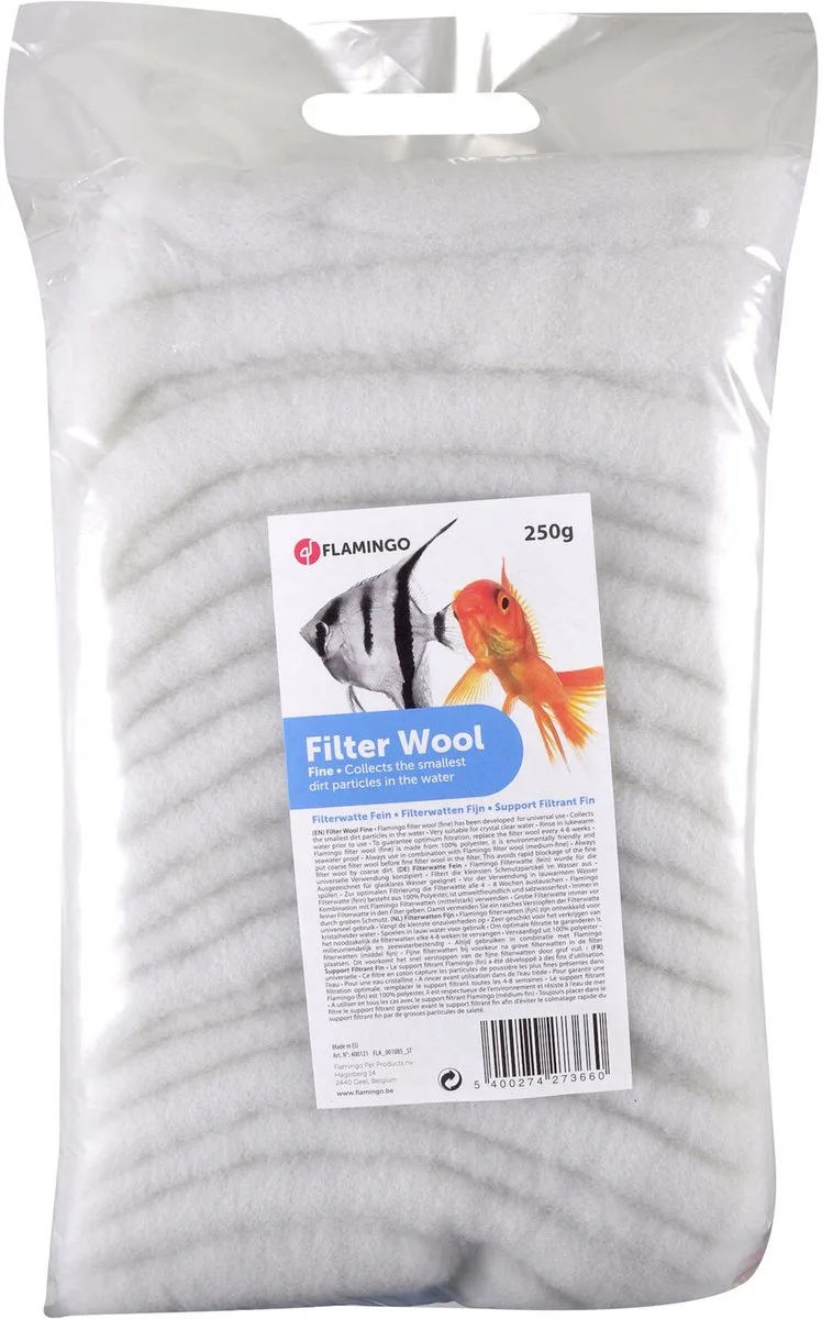 Aquarium Accessoire Filterwatten - wit - 100 gr by Flamingo – product photo