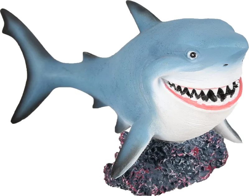 Aquarium accessoire Haai - 14 x 7 x 7 cm by Flamingo in Blue – product photo