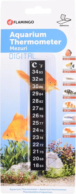 Aquarium accessoire Thermometer Mezuri von Flamingo in Schwarz – Produktfoto 1 von 2