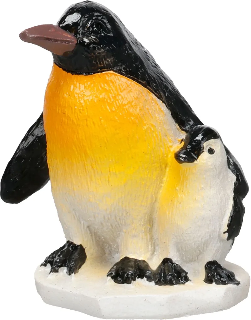 Aquarium decoratie - Decoratie Frankie Zwart Pinguin - 5 x 5,5 x 6 cm de Flamingo – photo produit