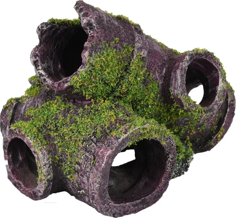 Aquarium Decoratie - Moza - Paars - Rioolbuis - 11x7x8cm de Flamingo en Vert – photo produit