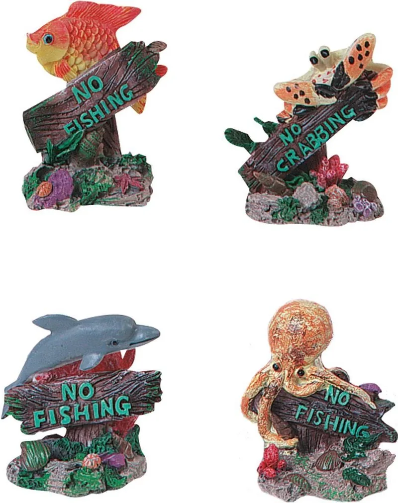 Aquarium decoratie No Fishing de Flamingo en Willekeurig – photo produit