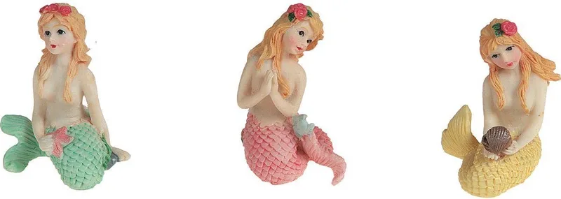Aquarium decoratie Zeemeermin de Flamingo en Willekeurig – photo produit