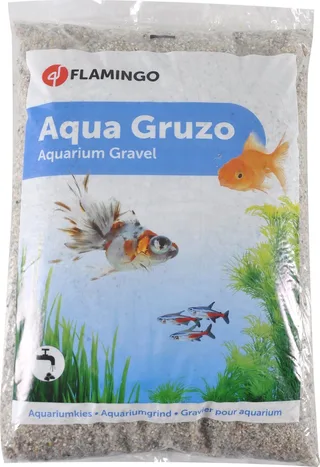 Aquarium – Flamingo Grind Gruzo Fijn – aquarium grind – fijn grind voor aquarium – 43x29x7 cm – 10 kg – gebruiksklaar – Europese kwaliteit by Flamingo in Grey – product photo 1 of 2