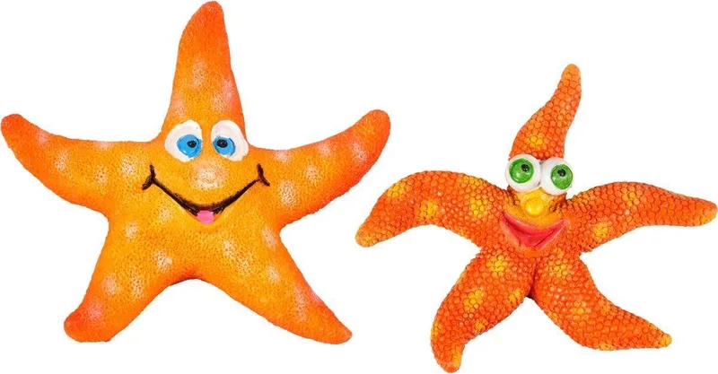 Aquarium Leto decoratie Zeesterren - 8 x 7 x 2 cm by Flamingo in Orange – product photo