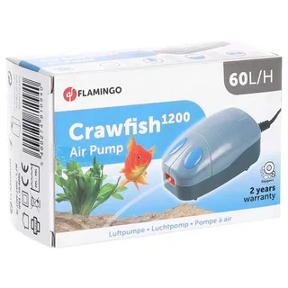 Aquarium Luchtpomp Crawfish - Blauw/Grijs - 8.5 x 5 x 4.5 cm < 30 liter de Flamingo en Bleu – photo produit 2 sur 2