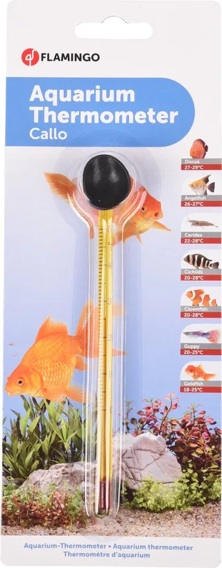 Aquarium Thermometer Callo - 2 x 1.5 x 14.5 cm von Flamingo in Gelb – Produktfoto 1 von 2