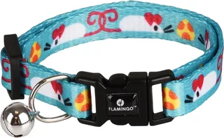 Arwen - Halsband Katten - Kittenhalsband Arwen Print Muis 15- 25cm 10mm - 1st - 128429 - 1st by Flamingo in Blue – product photo 1 of 2