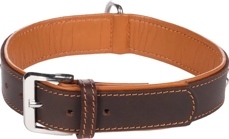 Atlanta Gevoerd - Halsband Honden - Halsband Atlanta L 41-50cm 35mm - 1st - 124254 - 1st von Flamingo in Braun – Produktfoto