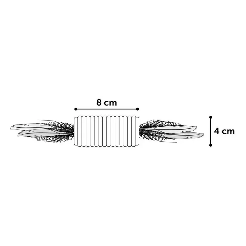 Babs - Speelgoed Katten - Ps Roller Babs + Veren Bruin 28cm - 1st - 128664 - 1st von Flamingo in Natur – Produktfoto 3 von 3