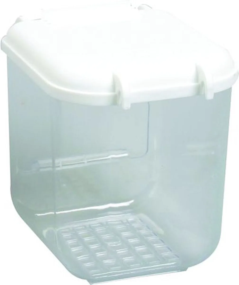 bad bator met opstap wit - kunststof - 15cm l x 11.5cm b x 14.6cm h von Flamingo – Produktfoto