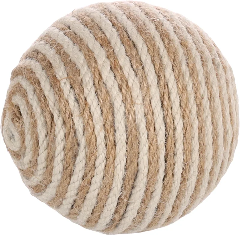 Bal Met Ratel Floris - Kattenspeelgoed - Ø9.5 cm by Flamingo in Brown – product photo