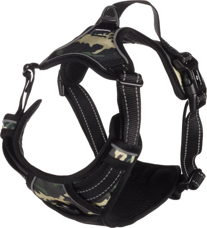 Balou - Harnas Honden - Harnas Balou Jungle L 60-85cm 25mm - 1st - 138374 - 1st de Flamingo en Vert – photo produit