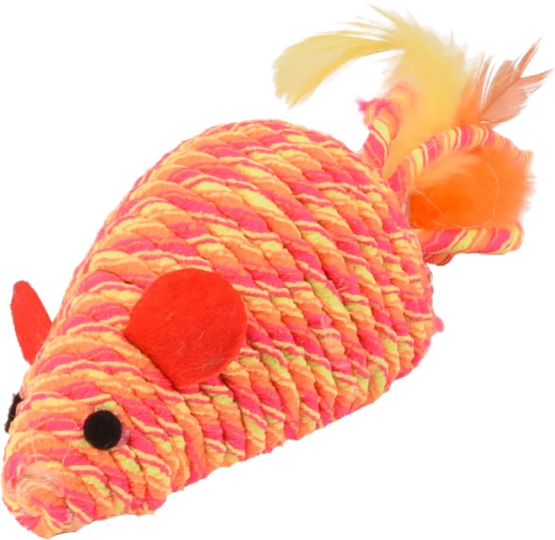 Jouet Pour Chat Bibi Mouse de Flamingo en Orange – photo produit