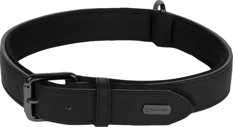 Binti Met Neopreen - Halsband Honden - Halsband Binti Xl 47-57cm 30mm - 1st - 123361 - 1st von Flamingo in Schwarz – Produktfoto