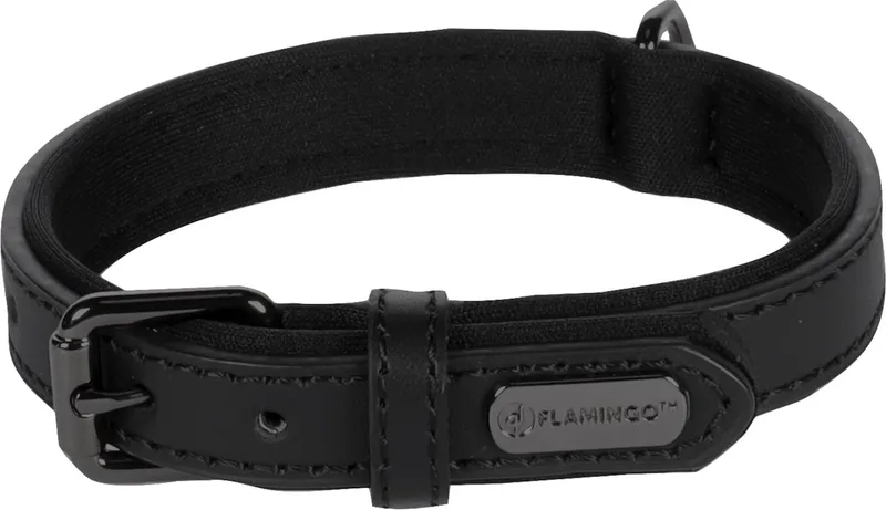 Binti Met Neopreen - Halsband Honden - Halsband Binti Xs/s 24-30cm 15mm - 1st - 123373 - 1st de Flamingo en Noir – photo produit