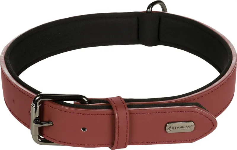 Binti Met Neopreen - Halsband Honden - Halsband Binti Xxl 52-62cm 30mm - 1st - 123415 - 1st von Flamingo in Rot – Produktfoto