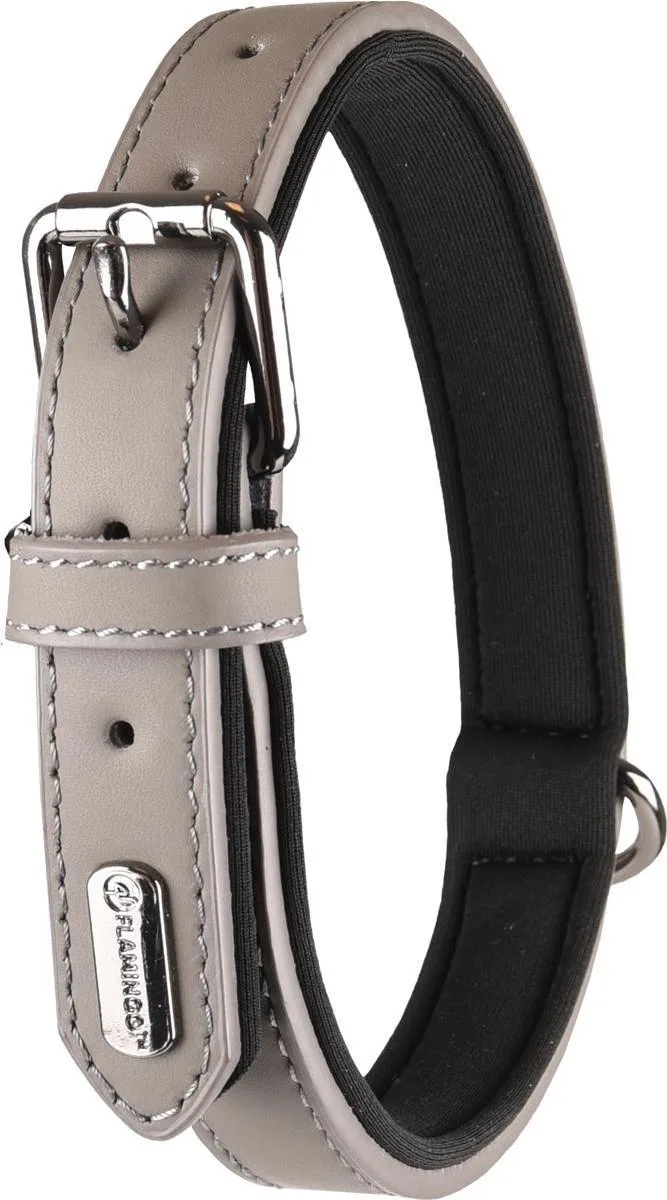 Binti Met Neopreen - Halsband Honden - Halsband Binti Xxl 52-62cm 30mm - 1st - 123384 - 1st von Flamingo in Grau – Produktfoto