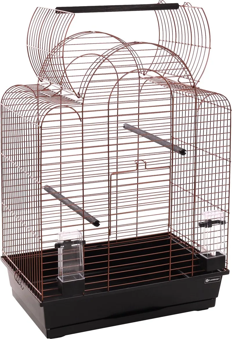 Bizet - Parkietenkooi Vogel - Grote Parkietenkooi Bizet 54x34x74,5cm - 1st - 137432 - 1st de Flamingo en Cuivre – photo produit