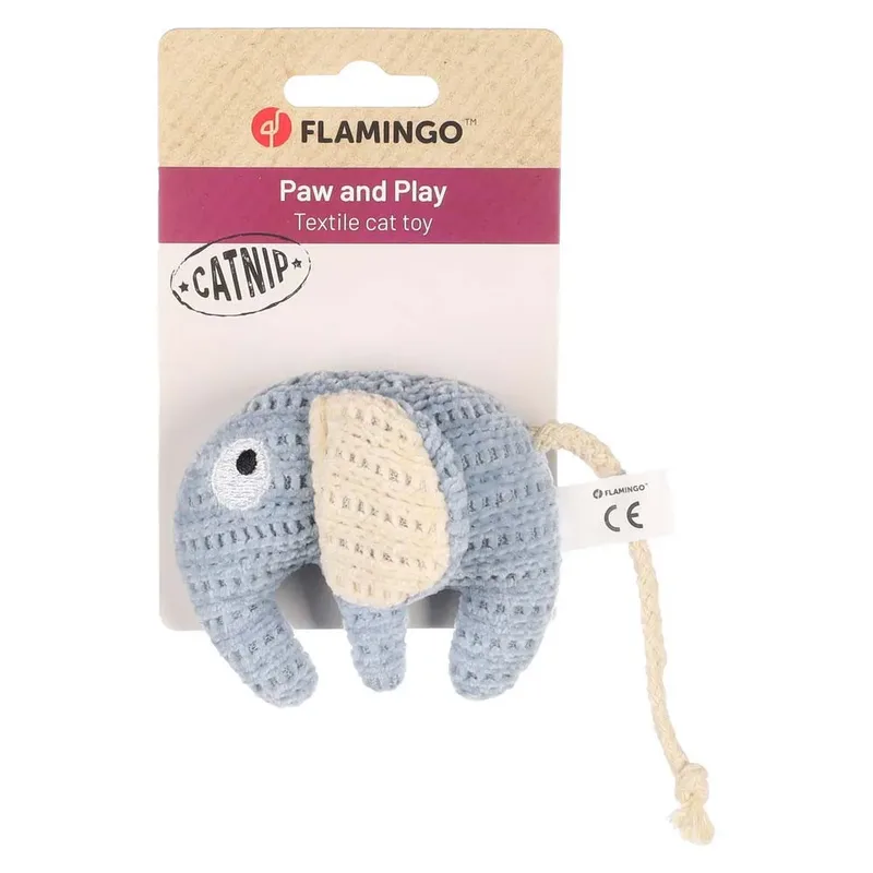 Jouet Pour Chat éléphant Blaro de Flamingo en Bleu – photo produit 2 sur 3