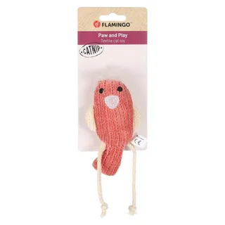 Blaro - Speelgoed Katten - Ps Blaro Vogel 8x3,7x14,5cm - 1st - 138975 - 1st von Flamingo in Rot – Produktfoto 2 von 2