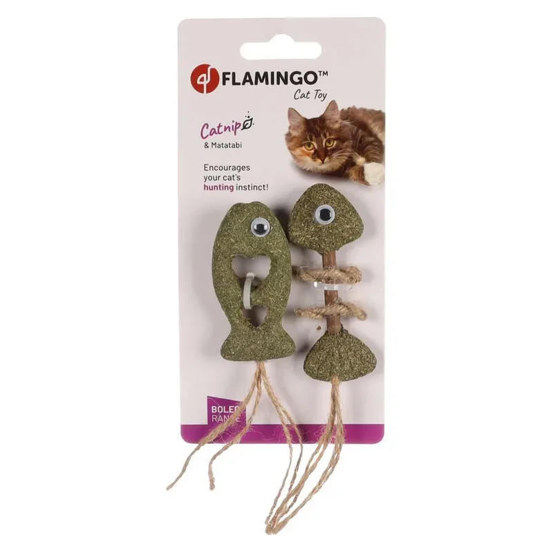 Boleo - Speelgoed Katten - Ps Boleo Vis Assortiment - 2st - 135466 - 2st by Flamingo in Green – product photo 2 of 3