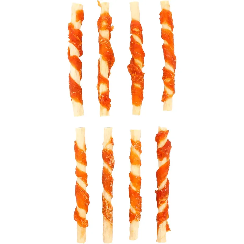 Barre Boostée Au Poulet Et Au Collagène Friandise Pour Chien 12.5cm 8 Pièces de Flamingo – photo produit